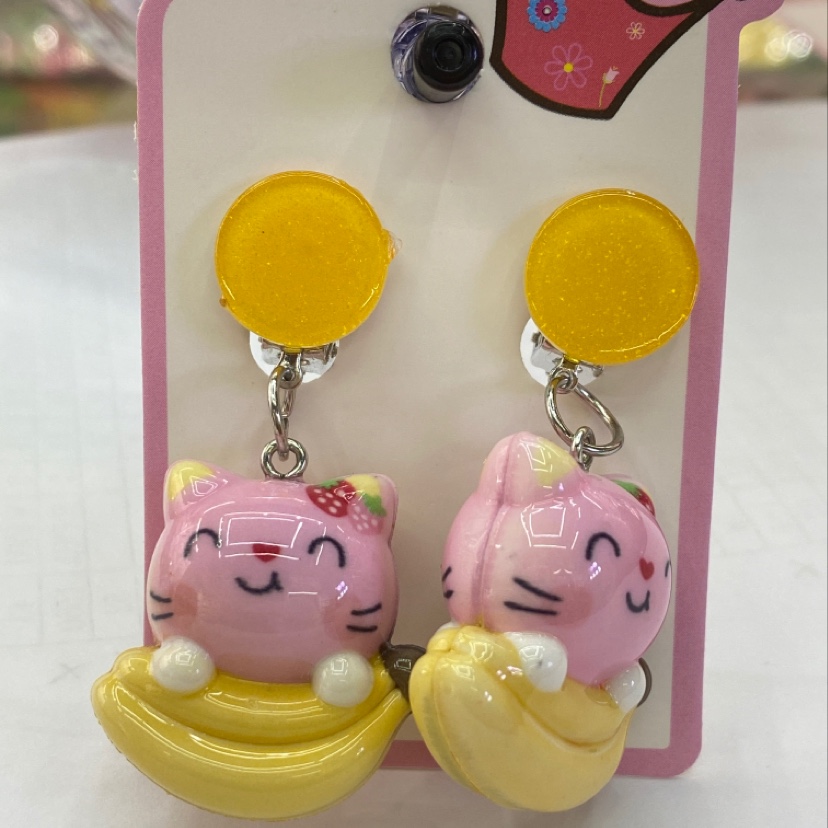 Popular web celebrity hot style cartoon children harmless ear clip thumbnail