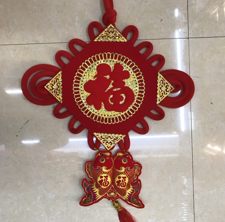 40双鱼献福挂鱼