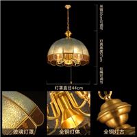 Ancient European-style all-copper chandelier, made of national standard brass, decorative chandelier, European-style lamp series Application Scenario