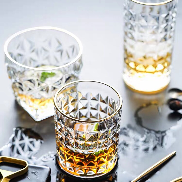 Transparent phnom penh glass Creative water cup drink cup wine cup family set whiskey glass thumbnail