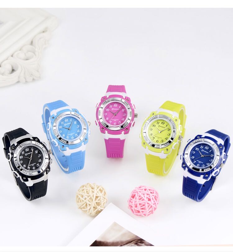 名瑞儿童电子表男初中小学生可爱石英表考试手表防水电子手表男潮详情图3
