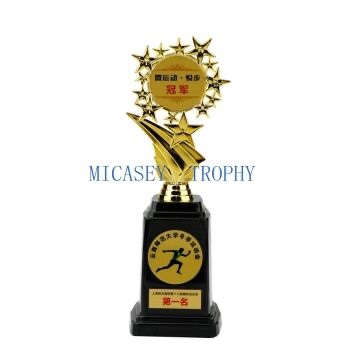 Plastic flower trophy
