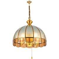 Ancient European-style all-copper chandelier, made of national standard brass, decorative chandelier, European-style lamp series details Picture