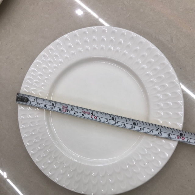 8-inch relief flat plate, 60 pieces per box, factory direct sales, wholesale and retail in stock, offline physical store. Consult before placing an order