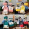 韩版休闲字母猫卡通图案学生书包四件套背包图