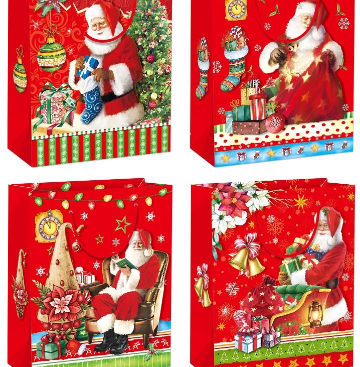 1823 bolsa de papel de navidad