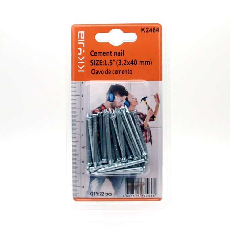 卡卡五金 2464水泥钉（Cement nail）1.5寸日用小五金配件详情图1