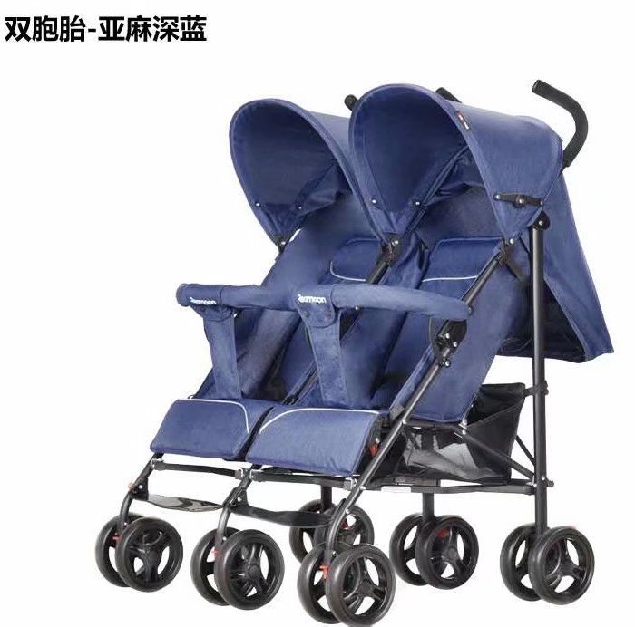 婴儿车双胞胎推车可坐可躺轻便可折叠