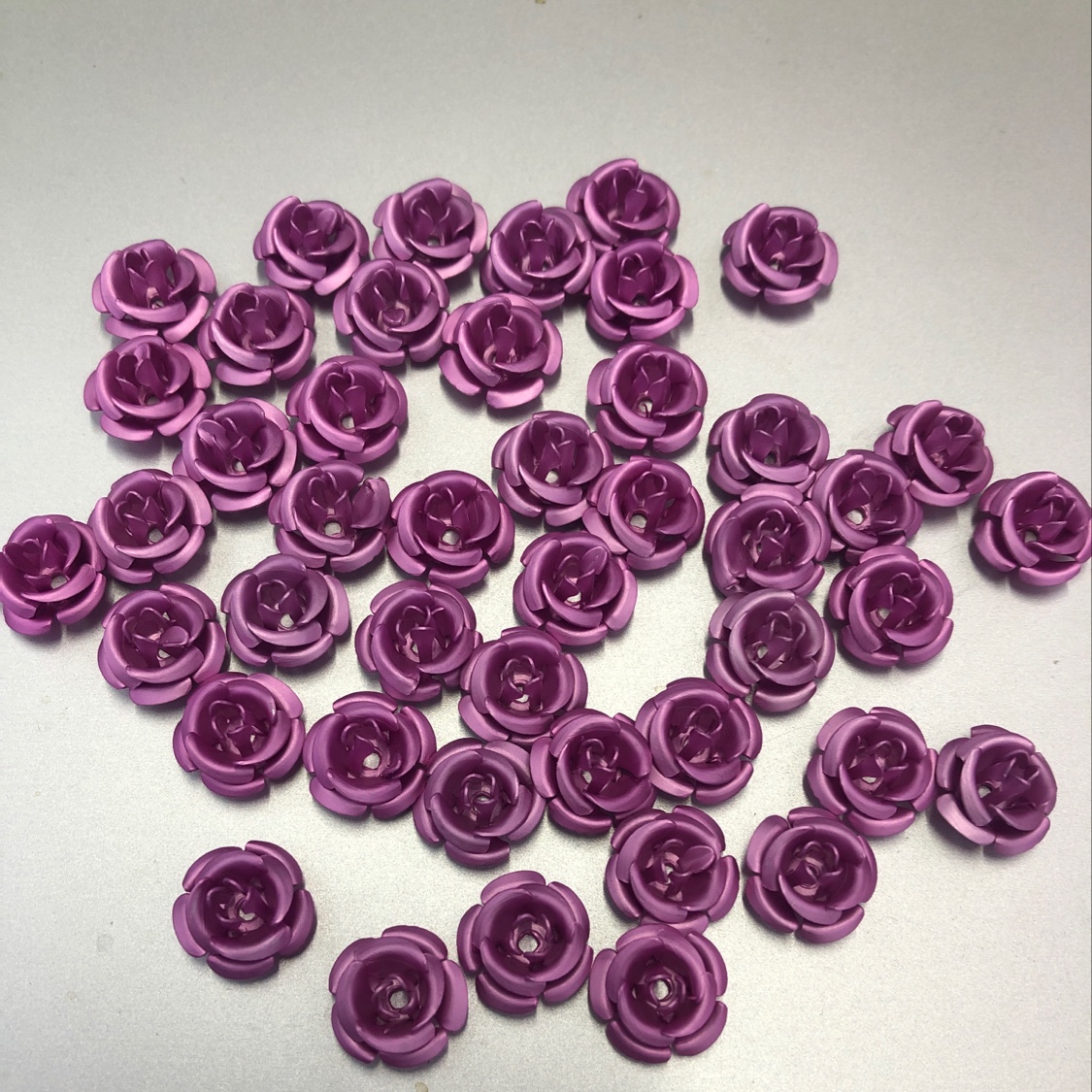 义乌市稠城姿英饰品配件商行10mm五瓣韩版玫瑰花8#色