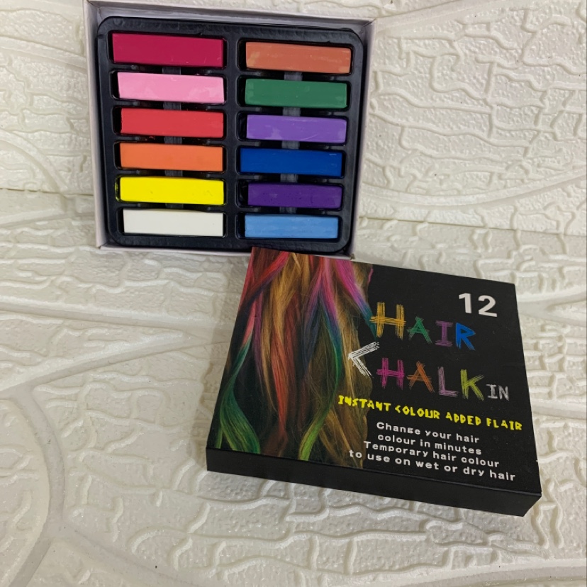 12 color hair dye stick, hair dye pen, disposable hair dye pen, hair clip