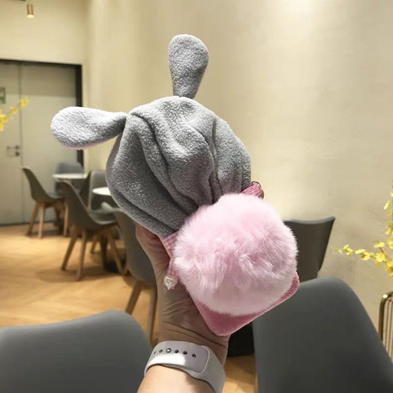 毛绒兔子苹果手机壳帽子饰品配件附件[60]详情图2