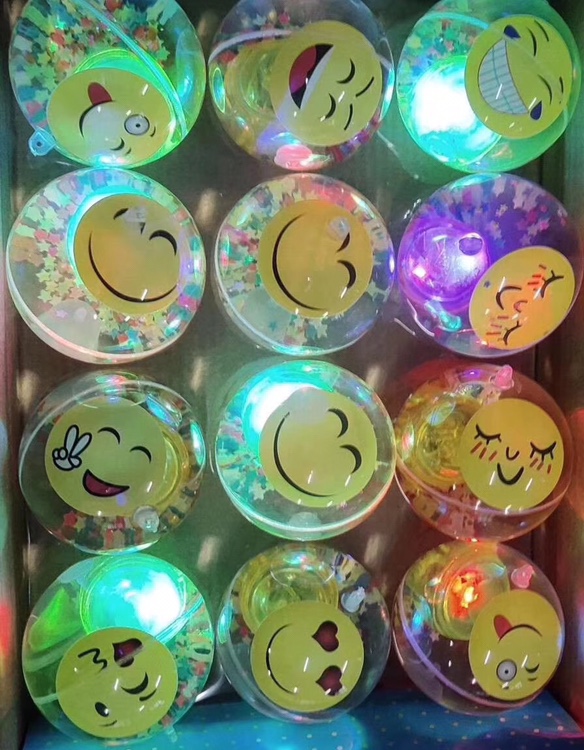 义乌好货 6.5cm弹力水晶球发光带灯印蜘蛛侠图案厂家直销可定制loog义乌好货力推产品图