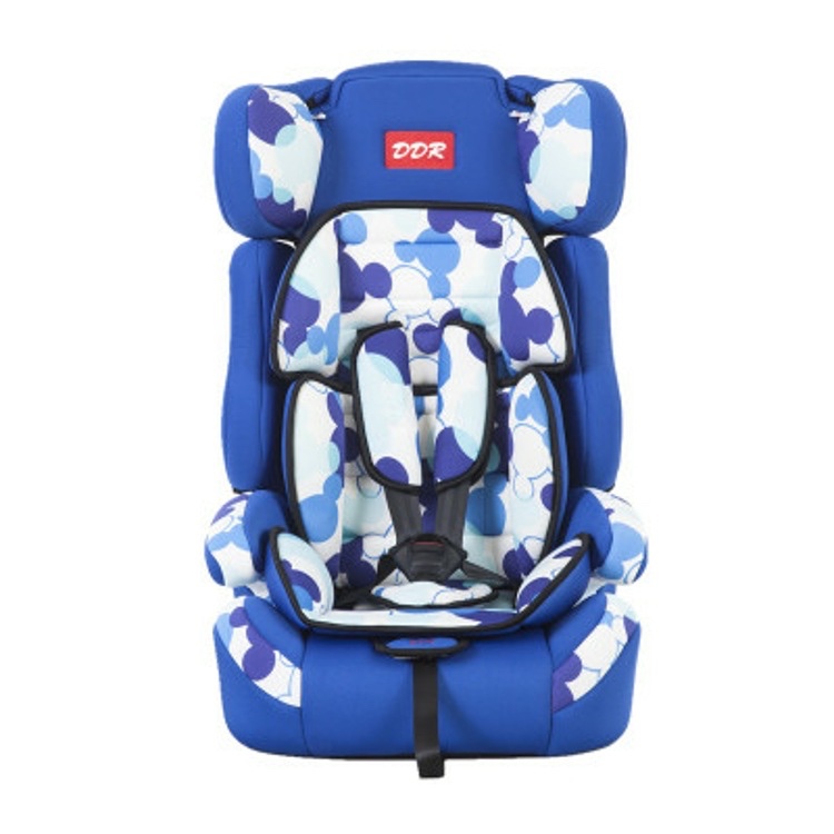 Blue circle print for child safety seat thumbnail