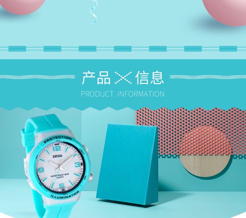 Xinjia boys' and girls' sports electronic watches, luminous waterproof watches for primary and secondary school students, children's light watches, girls' pointer watches detail image 2