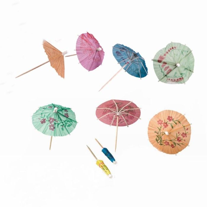 Hotel KTV articles for daily use fruit small umbrella sign barbecue bamboo stick manufacturers direct sale