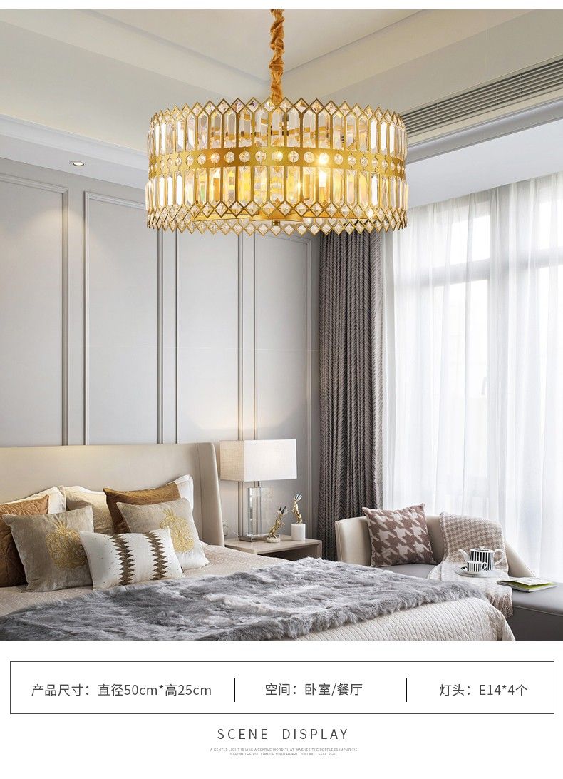 Postmodern light luxury chandelier Specification image