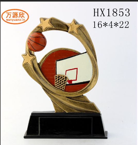 Basketball award trophies, resin, metal and plastic trophies, event souvenirs, handicrafts and ornaments HX1853 full figure