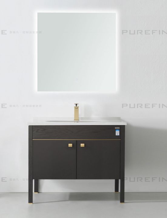 Fanrong Building Materials' Purifan Light Luxury bathroom cabinet, Ludevis series washbasin 80 cm