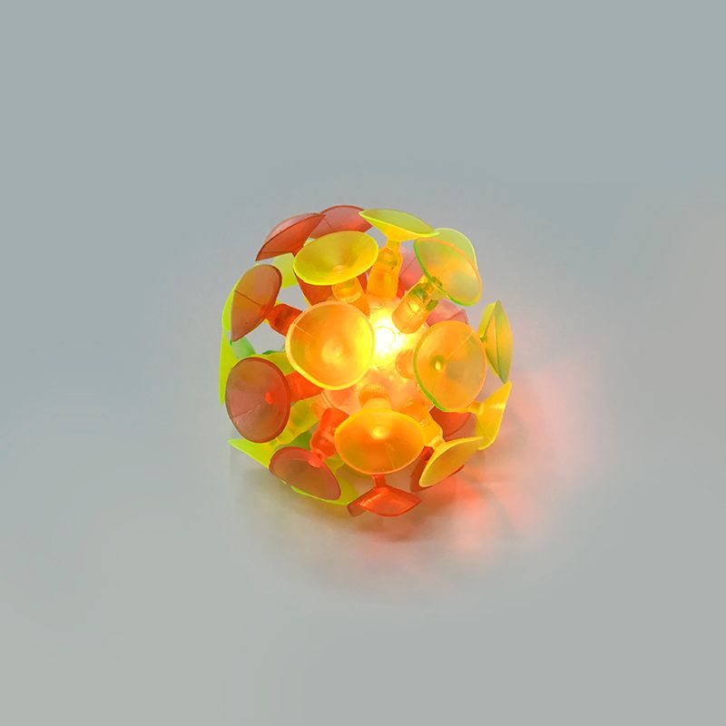 Children's illuminated suction cup balls, best-selling and popular products, sticky balls, children's sticky balls, toys and gifts wholesale details Picture