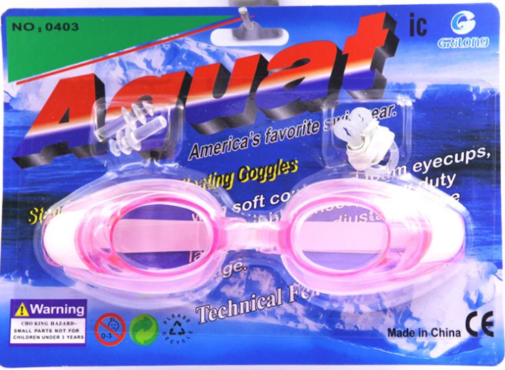 男士女士儿童平光防水游泳镜批发耳塞鼻夹套装0403详情图4