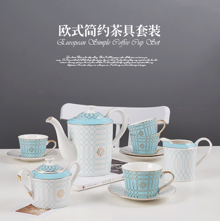 陶瓷骨瓷礼品咖啡具水具茶具杯碟壶套装详情图6