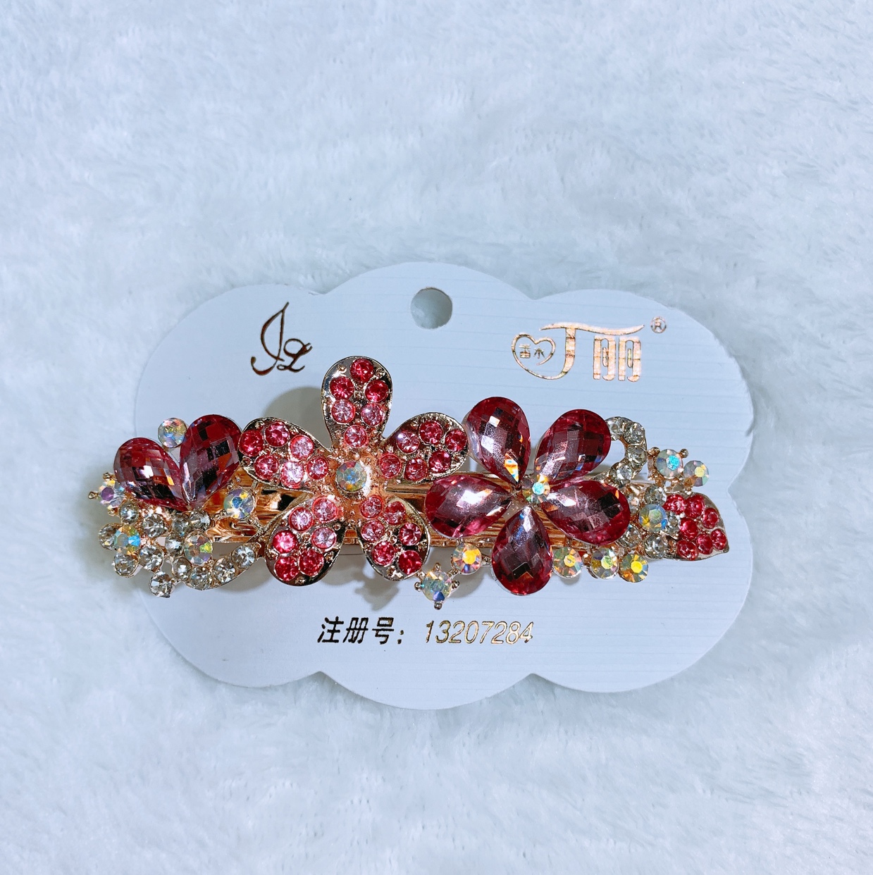 8 cm crystal big hair clip, fashion edge clip top clip spring clip, hot style fashion versatile hair clip thumbnail