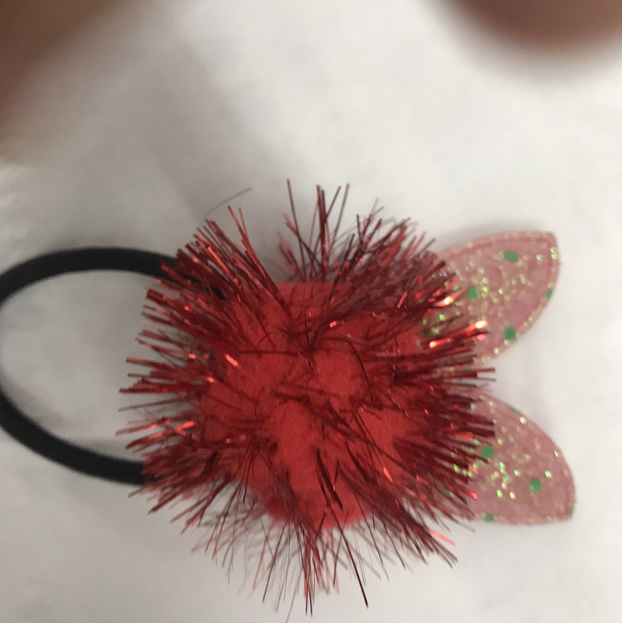 兔子耳朵金丝球红色