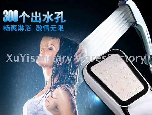 300-hole super pressurized showerhead, square handheld showerhead, pressurized showerhead detail image 2