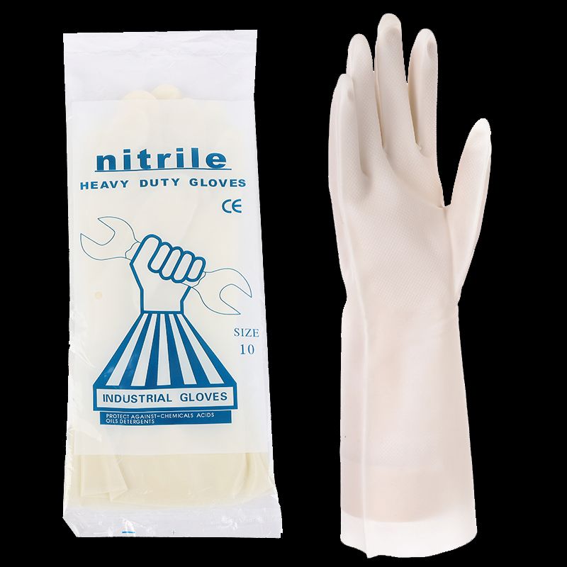 Spanner nitrile cutting resistant rubber waterproof non-slip wear resistant puncture washing dishes washing household gloves thumbnail