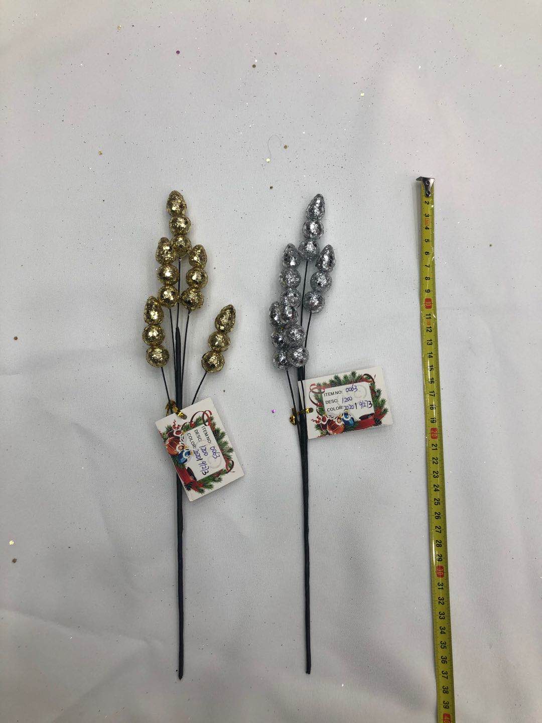 圣诞办公文化用品 南美腊线雪花盆栽 圣诞抱枕套泡葱粉沫球