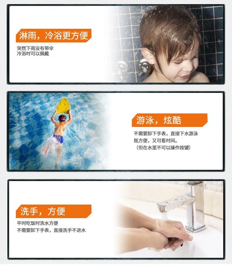 Xinjia waterproof children's watches, boys' and girls' swimming sports pointer watches, primary school students' watches, candy-colored quartz watches detail image 11