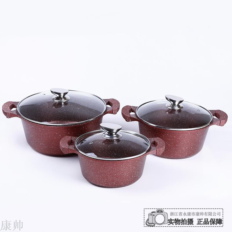 Three-piece soup pot set