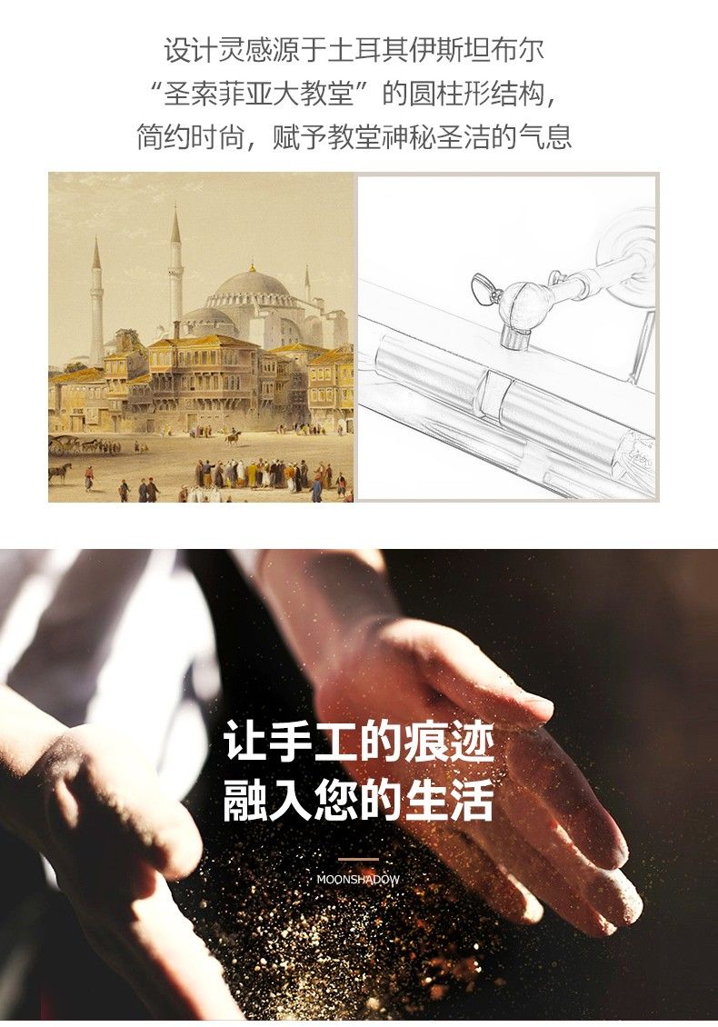 Ancient European-style all-copper mirror headlamps, handcrafted living room decorative chandeliers, European-style lamp series detail image 2