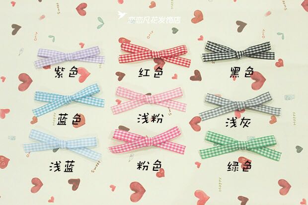 原宿软妹 林小宅同款choker樱桃格子项圈项链颈链[[87]详情图3