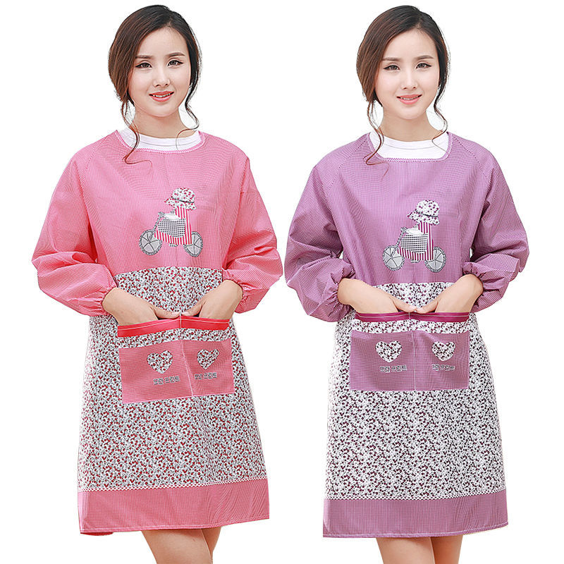 家务围裙、袖套实物图