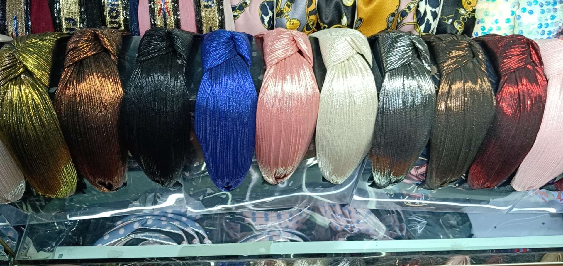 Gold cloth headband net red headband Hair accessories Trend fashion all matching leather sponge smart accessories 56 thumbnail