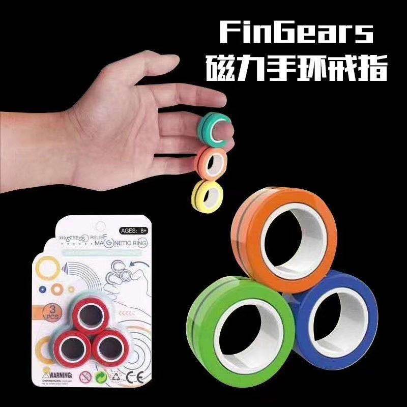 磁铁指环彩色减压保健養心降压详情图1