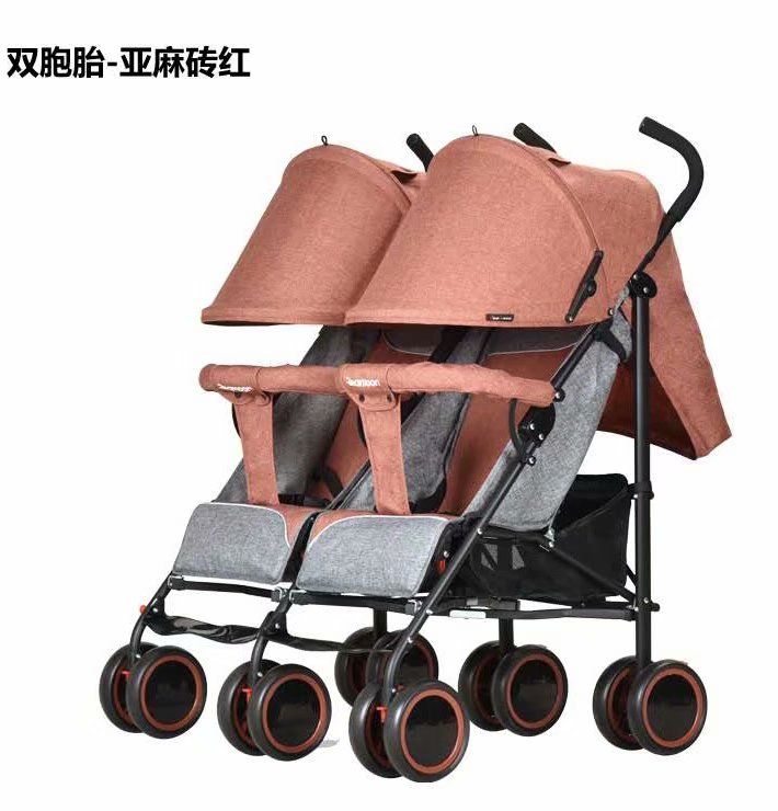 婴儿车双胞胎推车可坐可躺轻便可折叠产品图