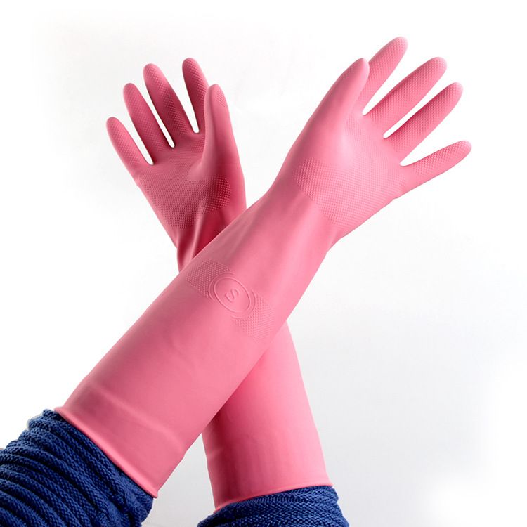 邓氏喷绒乳胶防水防滑吸汗手套耐磨耐用清洁防护橡胶手套详情图6