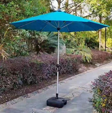 Aluminum brushed straight umbrella, sunshade umbrella, courtyard umbrella
