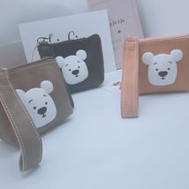 韩国迷你小熊女零钱包硬币包学生短款小包包创意帆布拉链小方包