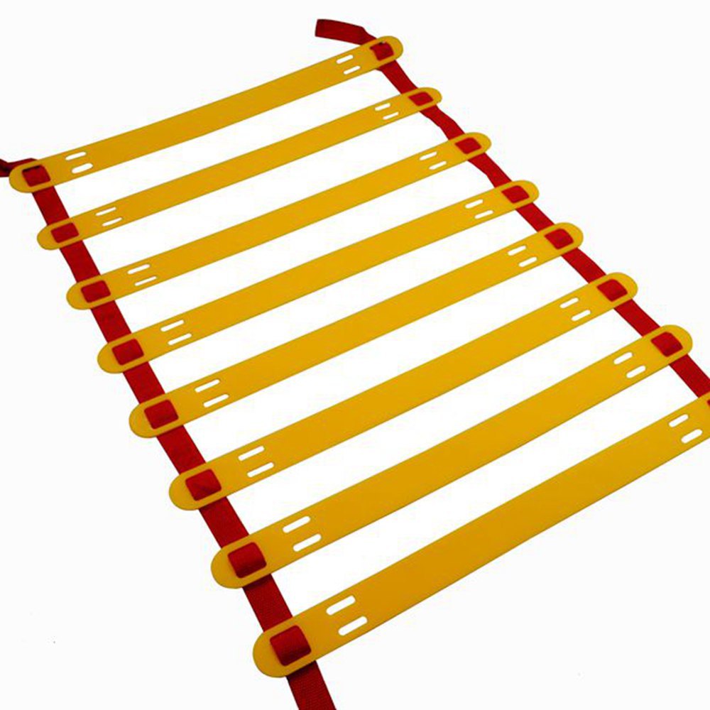 Wholesale 5 m 10 knots round corner agile ladder jump ladder training speed ladder rope ladder flexible ladder sensitive ladder