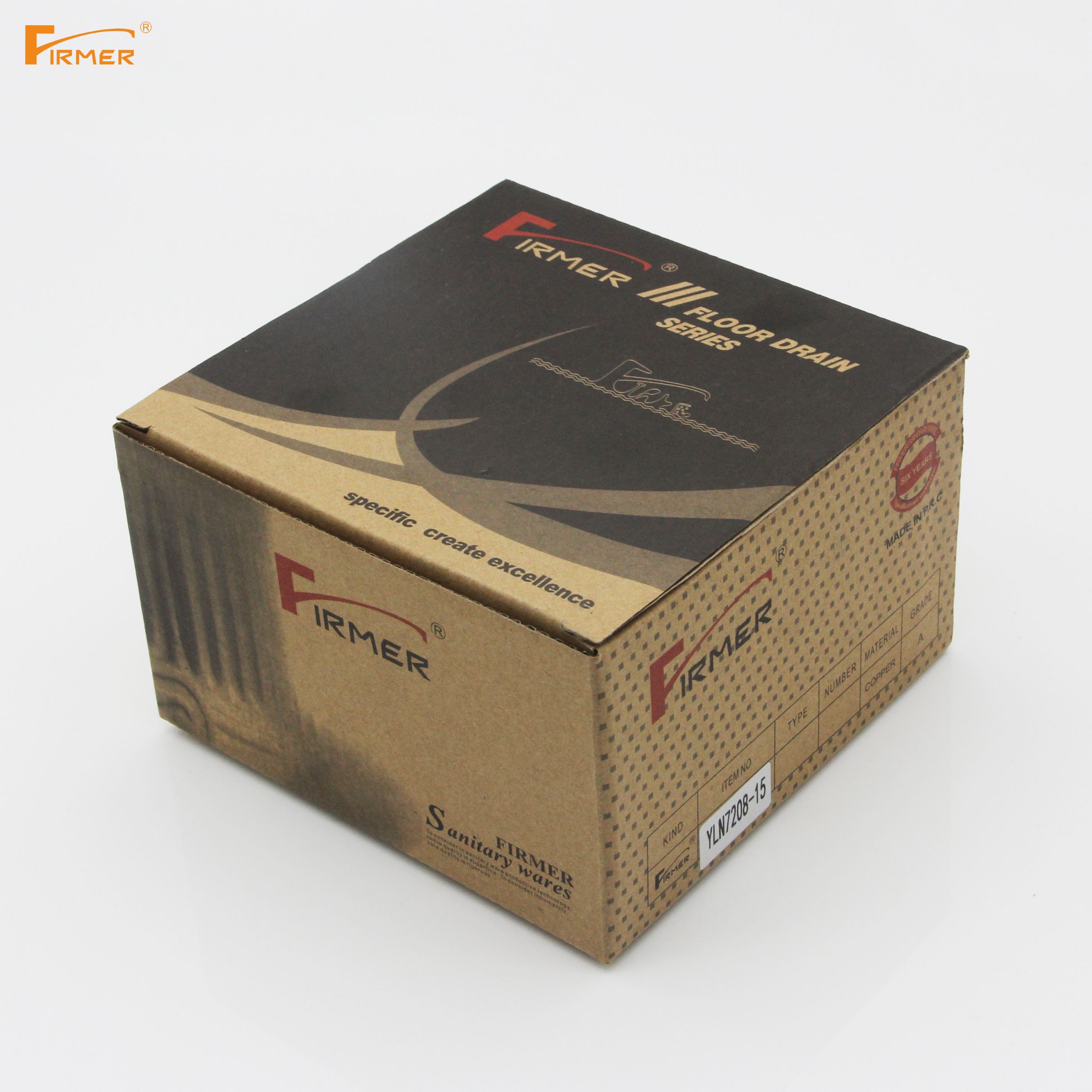 FIRMER all copper deodorant core shower bathroom sewer insect proof toilet brushed gold floor drain Item Picture
