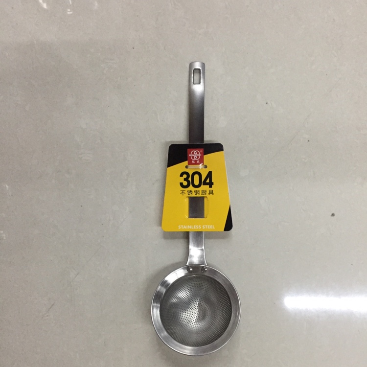 304 stainless steel square-handled fine-hole colander 8208