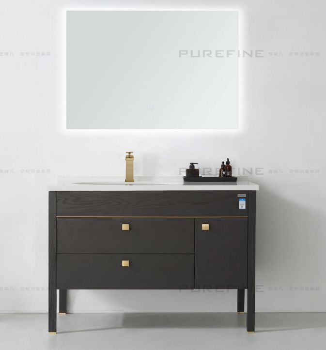 Fanrong Building Materials' Purifan Light Luxury bathroom cabinet and Ludvis series washbasin