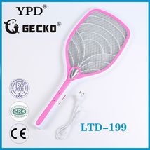 厂家直销GECKO-LTD-199超高品质带电源线锂电池充电式电蚊拍