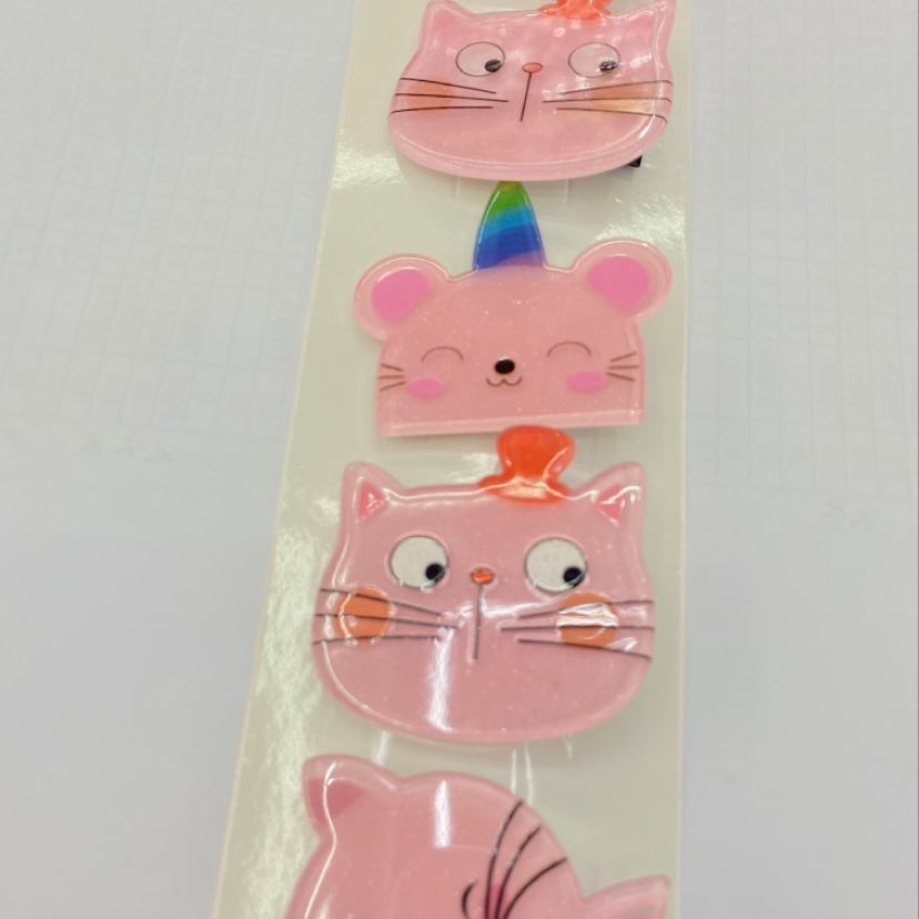 可爱猫咪多表情儿童简约卡通bb夹
