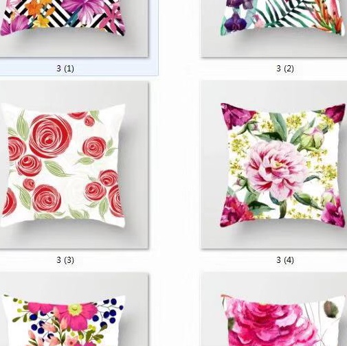 New digital printed throw pillows 7, headrests, dormitory student cushions, backrest cushions, pillow cushions, small throw pillow covers