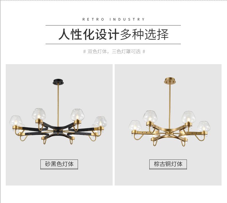 Nordic postmodern minimalist chandelier, minimalist living room and bedroom chandelier, postmodern light luxury crystal chandelier Application Scenario