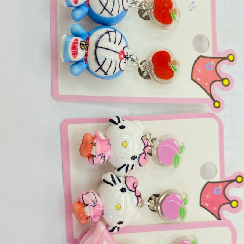 ins爆款网红卡通儿童无害耳夹